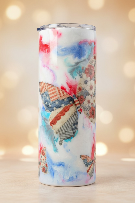 Patchwork Patriotic Butterfly