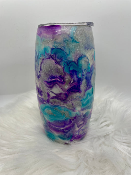 25oz barrel style alcohol ink tumbler